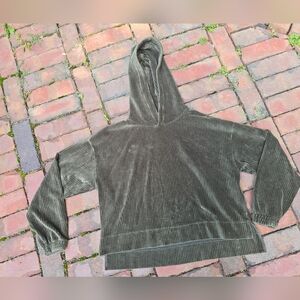 Aerie Olive Green Cropped Hoodie Xs Euc